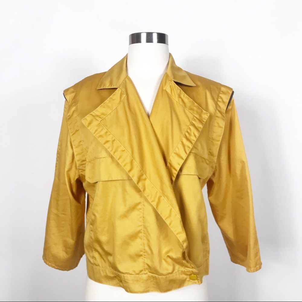 Louis Feraud Cotton Jacket 3/4 Sleeves - Sz 12